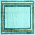 thumbnail image 1 of Ahgly Company Indoor Square Abstract Light Blue Modern Area Rugs, 6' Square, 1 of 4