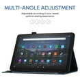 thumbnail image 3 of Allytech Slim Case for Amazon Fire HD 10 Tablet & Fire HD 10 Plus (11th Gen, 2021 Release) with Pen Holder & Card Pocket, Lovely Pattern PU Leather Multi-Angle Viewing Shockproof Case, Darkblue, 3 of 10