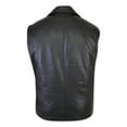 thumbnail image 2 of Mens Motorcycle Biker Button Down Leather Vest, 2 of 5