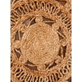 thumbnail image 5 of HAND WOVEN JUTE ECO-FRIENDLY AREA RUGS - 4'x4', Round Shape, Beige Color, Oriental Pattern, High Pile, Natural Fiber, Outdoor Indoor Handmade Area Rugs for Living Room, Bed Room (J00072), 5 of 7