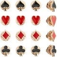 thumbnail image 5 of 16Pcs 4Styles Poker Playing Card Suits Alloy Enamel Pins Including Ace of Spades Clubs Diamonds King of Hearts for Backpack Clothes Decorations Party Anniversary Accessories Gifts Mixed Color, 5 of 9