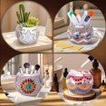 thumbnail image 4 of Set de portavelas Rancco Mosaic Glass con velas de cera de soja, 4 of 7