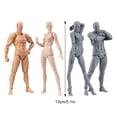 thumbnail image 3 of Baohd 2pcs Light Body Chan Kun PVC Moveable Action Figure Artists And Anime gray 1Set, 3 of 6