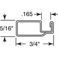 thumbnail image 2 of Prime Line Products PL14077 0.75 x 0.3125 x 94 in. Back Room Aluminum Screen Frame, Mill - Case of 20, 2 of 2