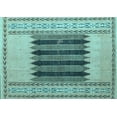 thumbnail image 1 of Ahgly Company Indoor Rectangle Abstract Light Blue Modern Area Rugs, 3' x 5', 1 of 4