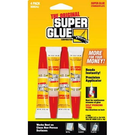 Super Glue Corp/pacer Tech SGH24J, 4 Pack (4-0.07oz/2g, total 0.28oz/8g)