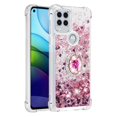 thumbnail image 2 of Funda para Motorola Moto G Stylus 2021 5G con Brillo Líquido Flotante, Purpurina, Parachoques y Anillo Giratorio Soporte, 2 of 5