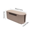 thumbnail image 3 of PONPRNGY Cable Management Box with Lid, Plastic Cable Box Organizer, for Wire, Power Strip, Surge Protector, Extension Cords Hider Cover, for Home office, Desk and Floor, 3 of 6