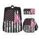 thumbnail image 1 of Easygdp Ribbon Breast Cancer Awareness Mochila para Niños y Niñas con Set de Caja de Almuerzo y Estuche para Lápices 3 en 1, Mochila Escolar Estampada para Adolescentes, 1 of 7