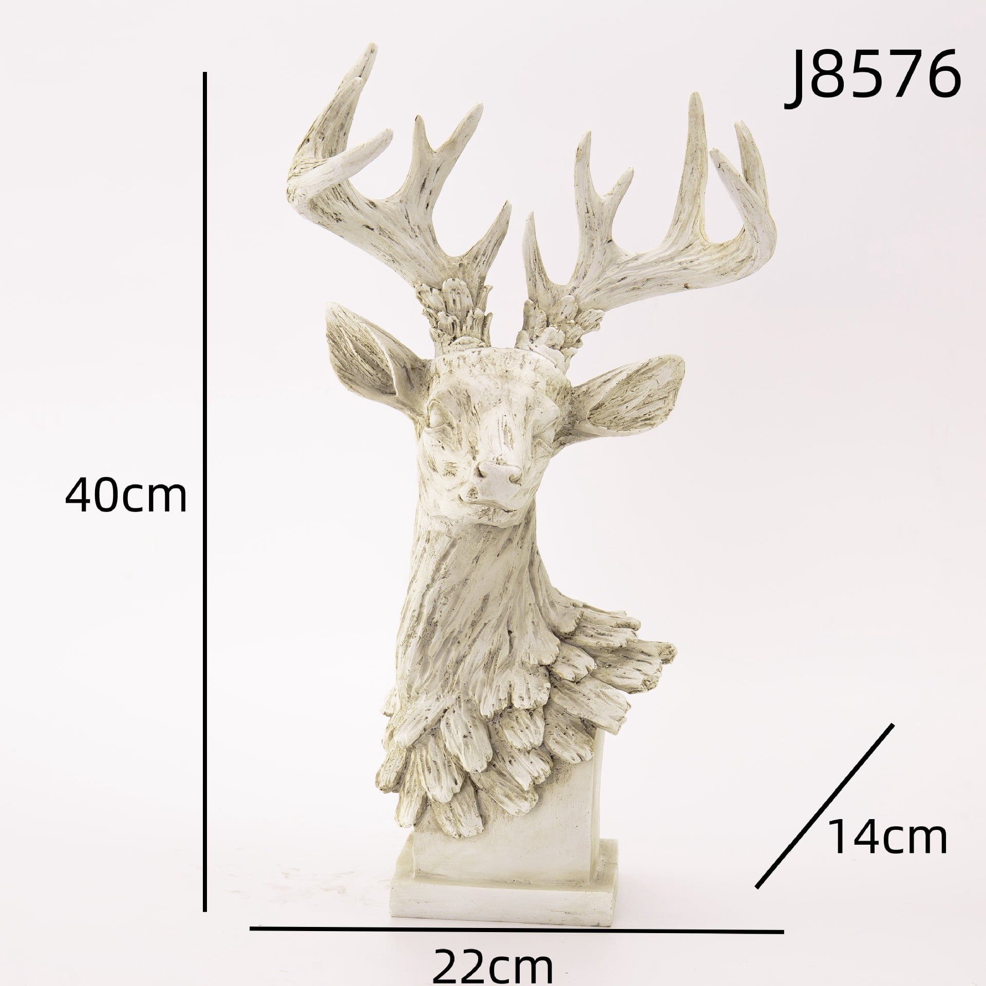 deer head imitation シカのアタマ　インテリア Tabletop Animal Head Sculptures,Realistic Deer Antler Figurines