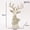 White, variant on Tabletop Animal Head Sculptures,Realistic Deer Antler Figurines,Resin Lucky Stag Head Statue for Living Room Bedroom, Officeroom,Bar,Home