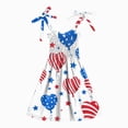 thumbnail image 5 of CAUYDY Baby Girl Dresses Toddler Girls 4th of July Straps Dress Kids American Flag Stars Striped Sundress Child Independence Day Outfits 1T 2T 3T 4T 5T 6T (Sizes 1-2 Years,Light Blue), 5 of 5