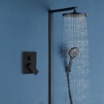 thumbnail image 6 of Black Shower Mixing Valve Wall Mount 2 Function Shower Faucet Valve Kit Embedded Bathroom 2 Way Outlet Rough In Pressure Balance Valve, 6 of 8