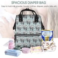 thumbnail image 4 of Kdxio Baby Diaper Backpack,Multi-Function Travel Backpack Nappy Bags,Nursing Bag, Fashion Mummy,Roomy Waterproof for Baby Care(Sea Otter), 4 of 5