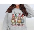 thumbnail image 6 of Merry Christmas Cozy Sweatshirts Cute Birds Print (S, Sand), 6 of 7