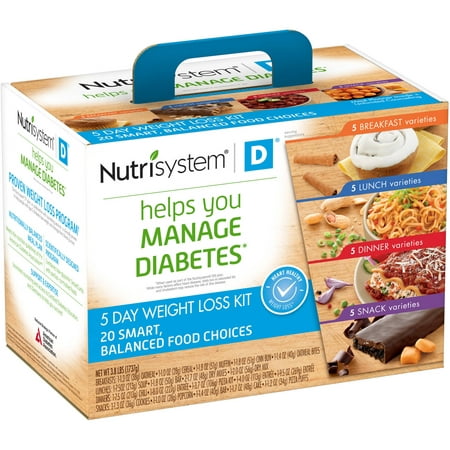 Nutrisystem D 5 Day Diabetic Weight Loss Kit