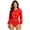Red, variant on Women Over Diapers Crew Neck Incontinence Plastic Bodysuit Leakproof Special Needs Clothing Pink S