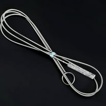 Galvanized Spring Tube Refrigerator Drain Unclogger | Flexible Metal Cleaning Tool for Clogged Drain Holes | Prevents Water Accumulation & Freezing | 1-Piece White