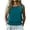 Green, variant on Women's Bubble Hem Tank Top, Textured Sleeveless Blouse with Smocked Waist, Casual Crew Neck Summer Cami for Ladies Black M(M)