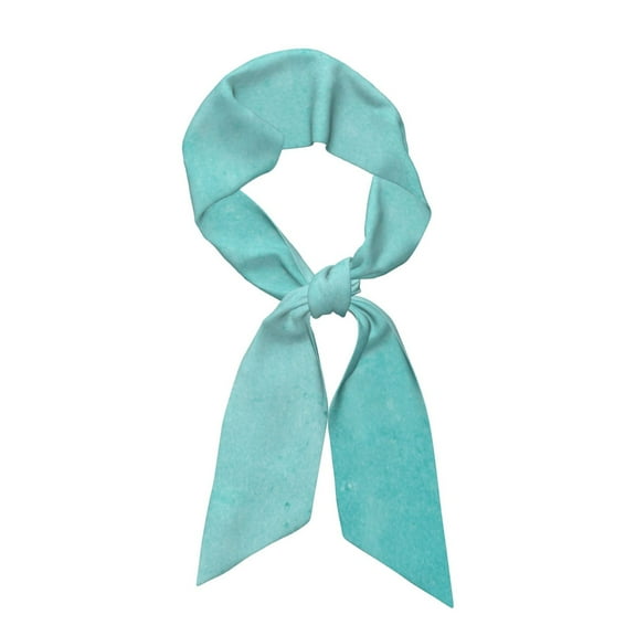 Xecao Blue And Turquoise Pattern Large Satin Head Scarf - Satin Hair Scarves Silk Bandana Scarf Headscarf Silk Feeling Scarf for Women