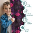 thumbnail image 3 of Pioneer Flower Floral Print Pattern Insulated Teens Curtains Set Of 2, Bedroom Essentials, Toddler Room Decor 42"x63", 3 of 5
