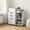 White, variant on Topcobe 3-Drawer File Cabinet with Adjustable Shelf and Wheels for Letter, Modern Furniture for Living Room Bedroom-Rustic Brown
