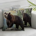 thumbnail image 3 of nygtbtfer  Throw Pillow Case, Linen Pillow Cushion Case Throw Pillow Covers Green,Brown White, 3 of 7