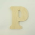 thumbnail image 3 of Package of 1, 16 Inch X 3/4" Thickness Baltic Birch Wood Letter P in The Goudy Heavy Font, Thick, Upper Case for Art & Craft Project, Made in USA, 3 of 4