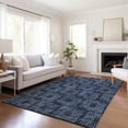 thumbnail image 6 of Addison Rugs Mayfield Washable Transitional Squares Blue Rectangle Rug, 3' x 5', 6 of 6