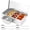 4 Slots, variant on Compartmental Stainless Steel Chilled Condiment Tray Garnish Tray with 3/4/5 Removable Compartment Chilled Condiment Dispenser with Lid Fruit Serving Container
