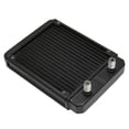 thumbnail image 5 of Radiador de refrigeración por agua esmerilado, 18 tubos, 159x119x 27mm, laca de óxido negro, Metal, 12V, intercambiador de calor, 5 of 5
