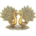 thumbnail image 2 of Swadeshi Desire Metal Pair of Kissing Peacock Love Birds for Home and Office Decor Metal Gift Item Decorative Showpieces, 2 of 4