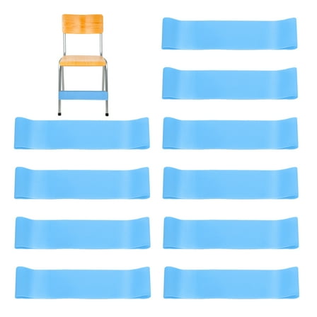 Uxcell Fidget Bands for Classroom Chairs, 24 Pcs Bouncy Bands, Chair Bands Relieve Anxiety, Light Blue, 0.8mm