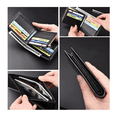thumbnail image 3 of Cartera De Cuero Con Monedero Cierre Para Hombre Minimalista Xtellar Color Negro, 3 of 3
