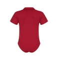 thumbnail image 2 of Yeahdor Mens One Piece Short Sleeve Bodysuit Pajamas Press Button Crotch Romper T-Shirt Nightwear Red-B XL, 2 of 7