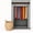 Dark Gray, variant on Portable Wardrobe Closet - 50 lb Capacity, Internal Heavy Duty Metal Rod, Zipper & Clear Window, Durable Clothes Organizer, Tool-Free Easy Assembly, Beige Canvas Cover