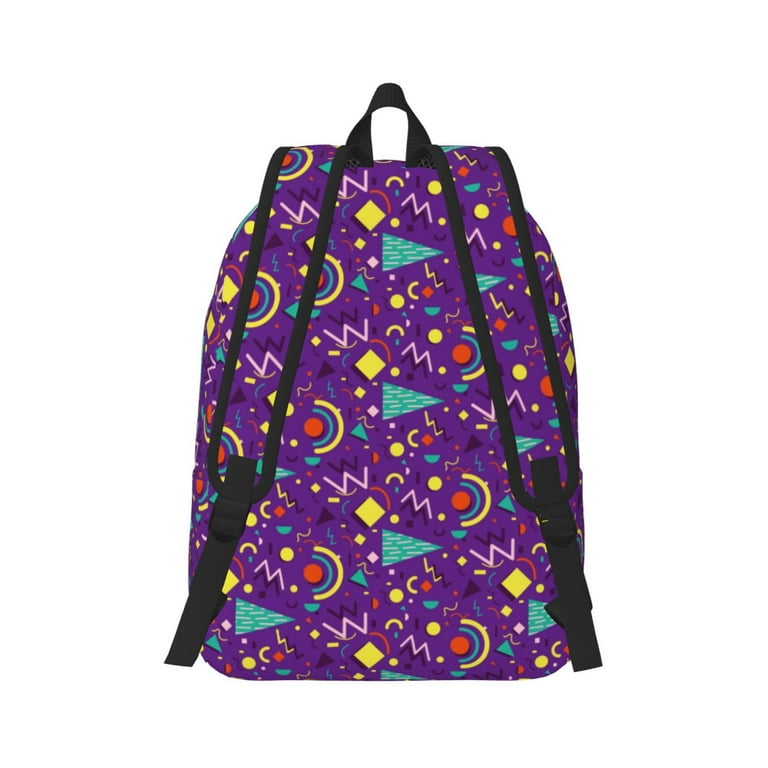 Daiia Retro 80s Style Vintage Canvas Backpack for Men and Women Hiking Backpack Travel Laptop Bag for School Large Capacity Backpack