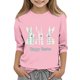 thumbnail image 1 of Blusas y camisas de cuello redondo y manga larga para niños, blusas/camisas de poliéster con estampado de corazones, mangas 3/4 y cuello redondo, elegantes e informales., 1 of 5