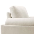 thumbnail image 6 of Armchair Accent Chair, Ivory White, Fabric, Living Kitchen Cafe Bistro Hospitality Restaurant, Modern Contemporary HB34842, 6 of 9