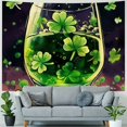thumbnail image 4 of Orinice Shamrocks Tapestry Wall Hanging Unique Style Graphic Tapestries Home Wall Decor Art for Living Room Bedroom Apartment Farmhouse Dorm 50x40inch, 4 of 6