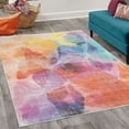 thumbnail image 2 of Floral Decorative Rug, Vibrant Colors Abstract Creative Watercolor Style Flower Pattern Design of Artwork, Quality Carpet for Bedroom Dorm and Living Room, 6 Sizes, Multicolor, by Ambesonne, 2 of 4