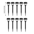 thumbnail image 3 of Solar Pathway Lights Outdoor, 10 Pack Waterproof Solar Garden Lights, Auto On/Off LED Landscape Lighting for Outside Yard, Driveway, Lawn, Path, and Courtyard Decor, 3 of 4