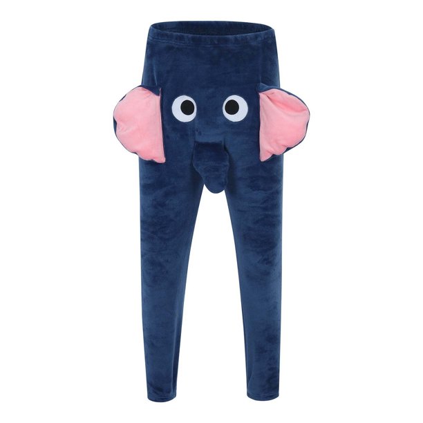 Pantalones Cálidos para las Mujeres Divertidos Pantalones de Dormir de Doble Cara para los Hombres de Invierno de la Ropa de Salón, Acogedor Térmico Del Hogar Del Pijama con Lana Suave