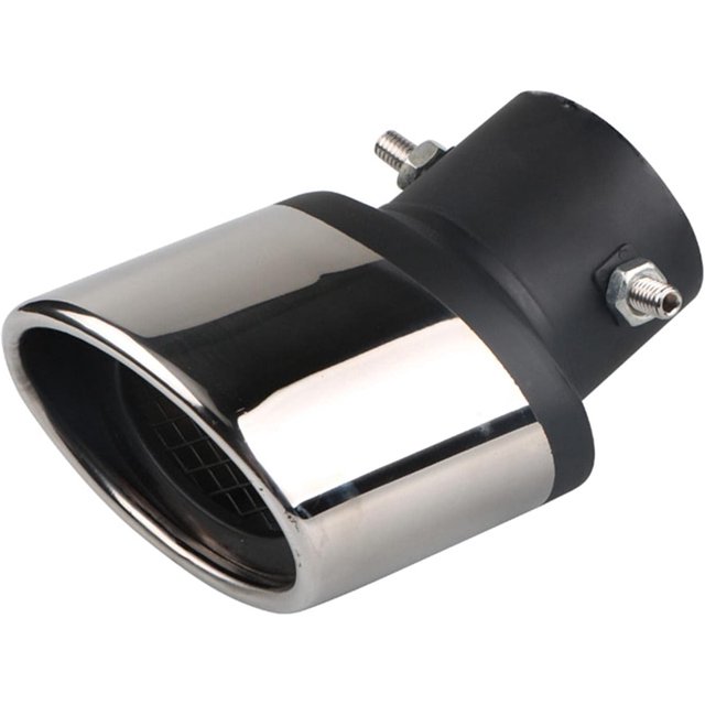 HAHDAXIA Car Bent Exhaust Muffler Tip Bolt-on Slant Cut Tailpipe Tip 2.5 Inch Inlet