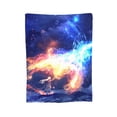 thumbnail image 1 of Super Soft Anti-Pilling Flannel Bed Blankets, Outer Space Ship Cozy Fluffy Warm All Seasons Throw Blanket for Sofa Bedding, 80"x60", 1 of 8