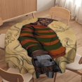 thumbnail image 2 of Freddy Krueger Round Table Cloth Washable Reusable Round Tablecloth Cartoon Fun Table Cover for Dinner Kitchen Party Picnic 50x50in, 2 of 8