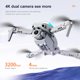 thumbnail image 5 of Tholdsy Dron inalámbrico de 2,4 Ghz, cuadricóptero rodante de 360 ​​grados, avión de Control remoto con bolsa de almacenamiento, juguete Accesorios para aéreos conjunto 4  2 piezas de celdas, 5 of 6