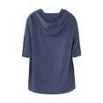 thumbnail image 5 of Yiaimeir ‌Men's Hooded Hemp T-shirt Thin Loose Fit Summer Casual Short Sleeve‌, 5 of 5