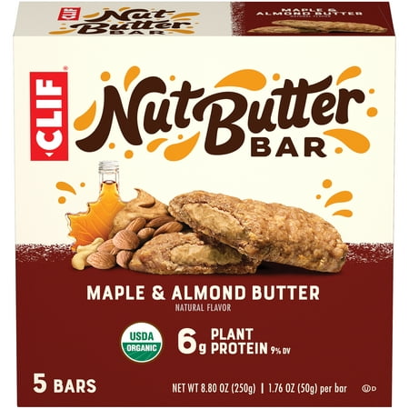 Clif Bar Nut Butter Bars Organic Maple Almond Butter 1.76 Oz 5 Ct