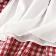 thumbnail image 6 of Gbsyewxs Womens Skirts Midi Skirt High Elastic Waist Plaid Pleated A Line Casual Women'S Skirts Red, 6 of 7